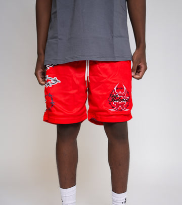 MESH SHORTS (RED)