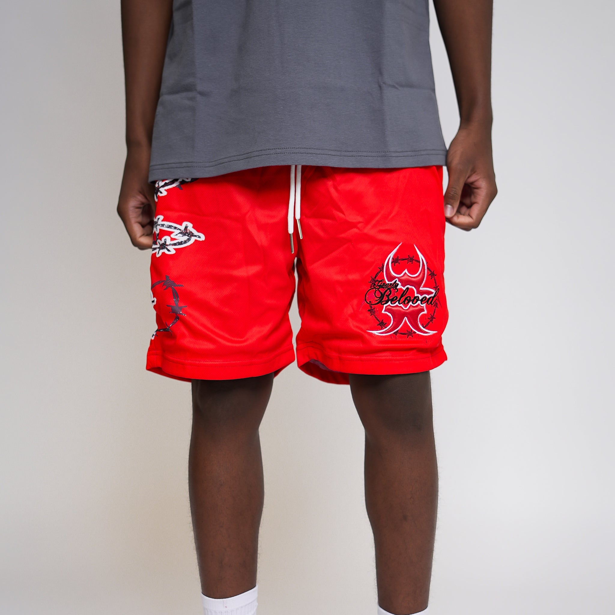 MESH SHORTS (RED)