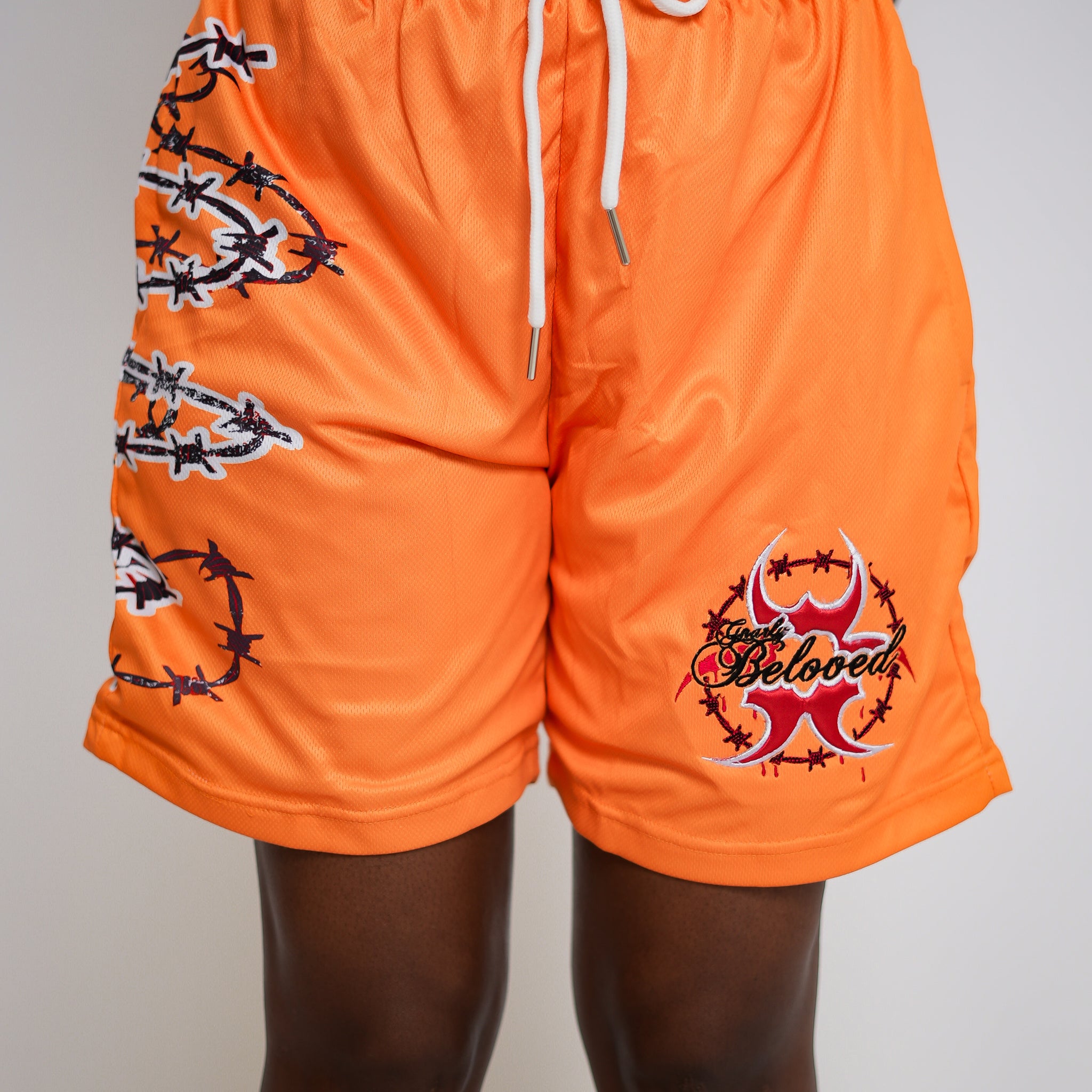 MESH SHORTS (ORANGE)