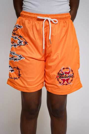 MESH SHORTS (ORANGE)